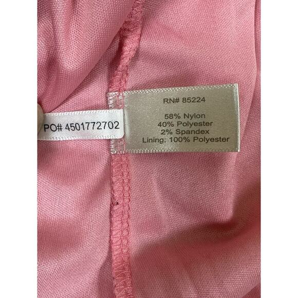 Boston Proper Pink Tank A-line Cami Women's SZ XL Tank Top Mesh Lace Lined EUC - Picture 7 of 8